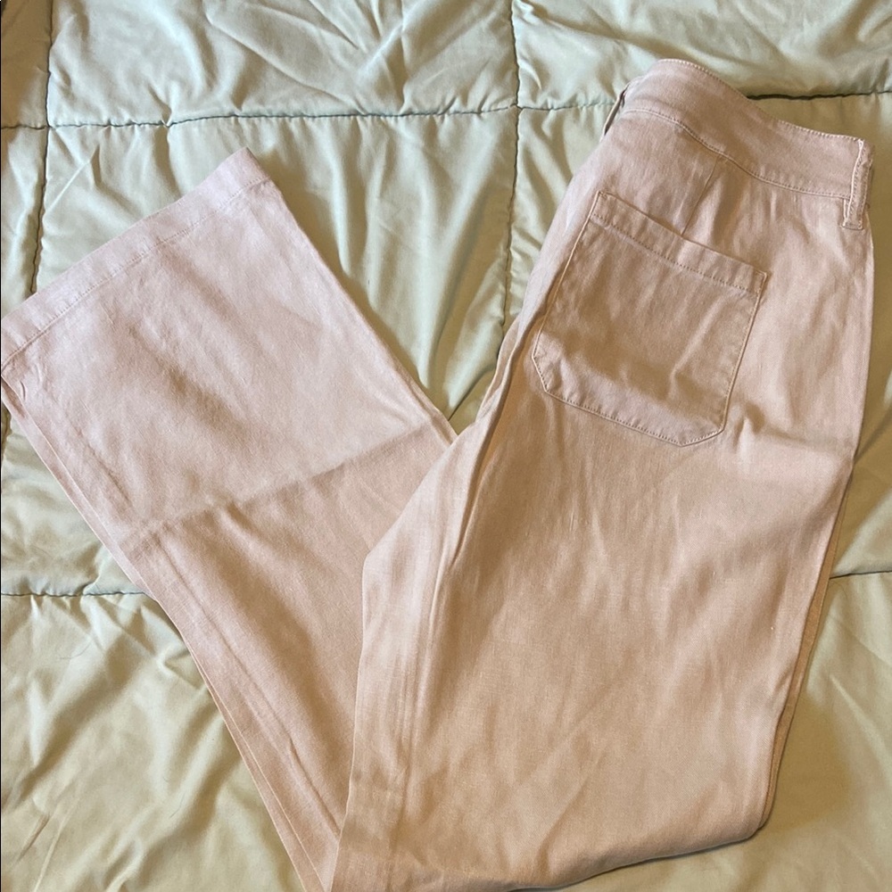 NYDJ Tan Trousers Classic Straight Leg Design